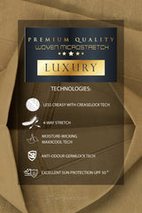 Arisle A-Class Cluster - Khaki Gold Golf Pants