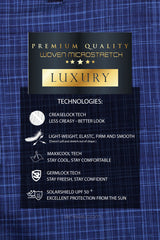 ARISLE Bossman Geometry Blue Golf Shorts