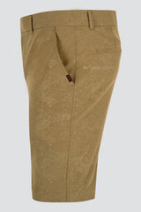 A-Class Cluster - Khaki Gold Golf Shorts