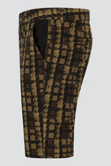 ARISLE DS Camel Brown Golf Shorts