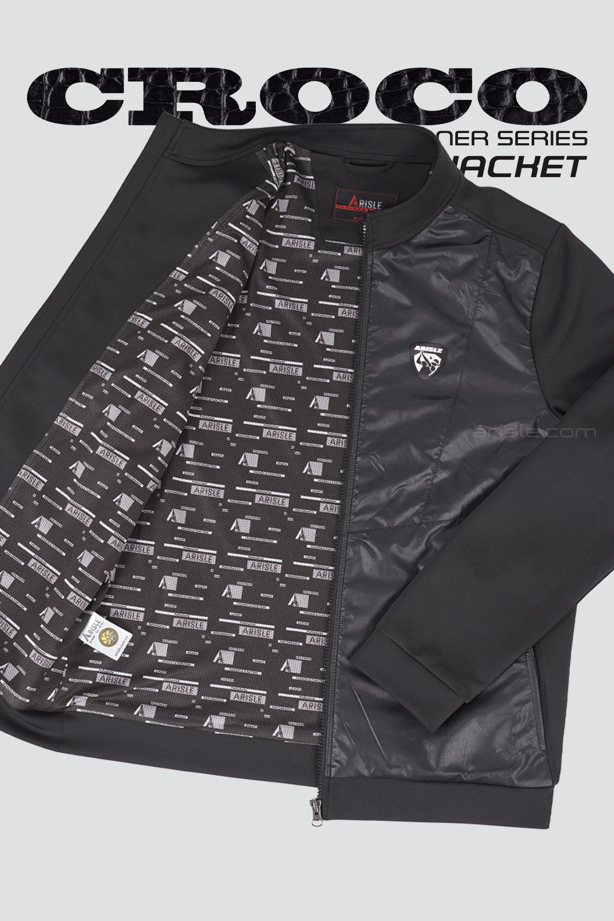 ARISLE DS The CROCO Golf Jacket