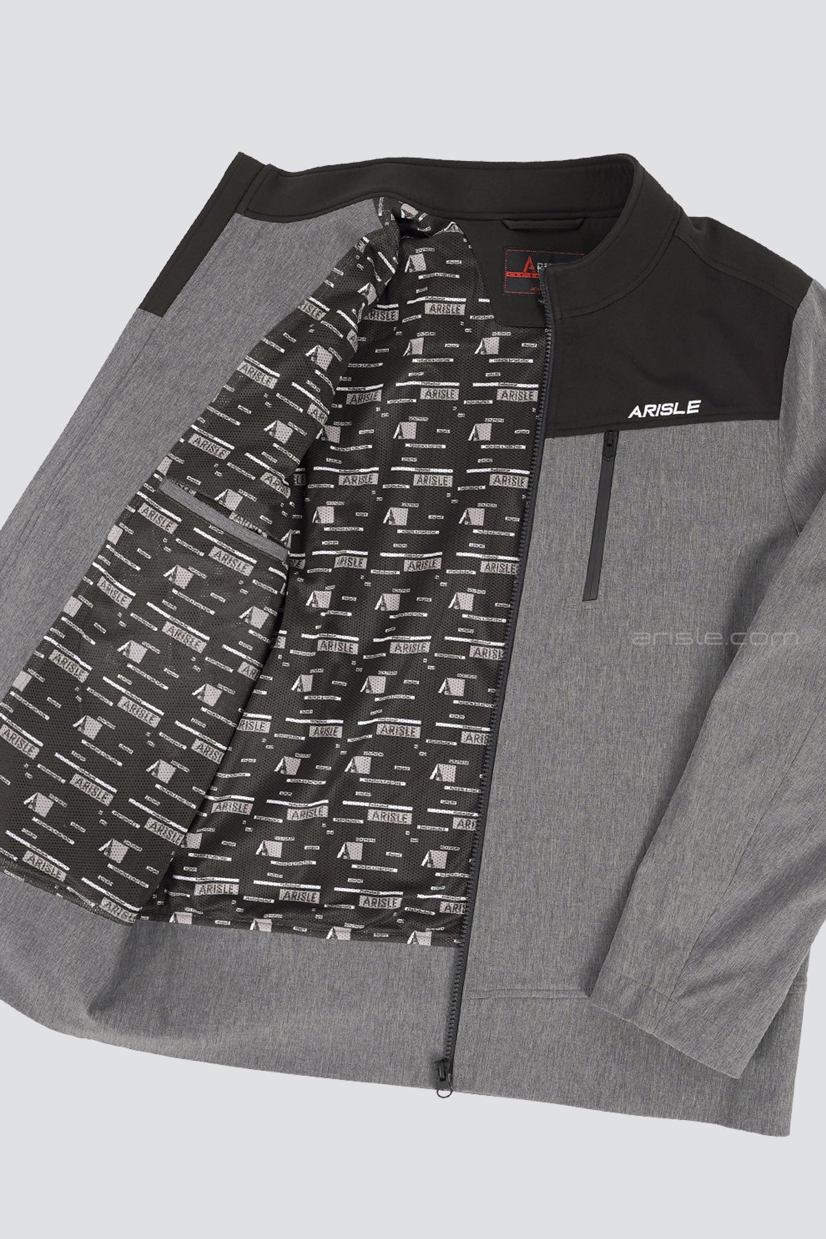 ARISLE  Bossman Pixel-Grey Golf Jacket