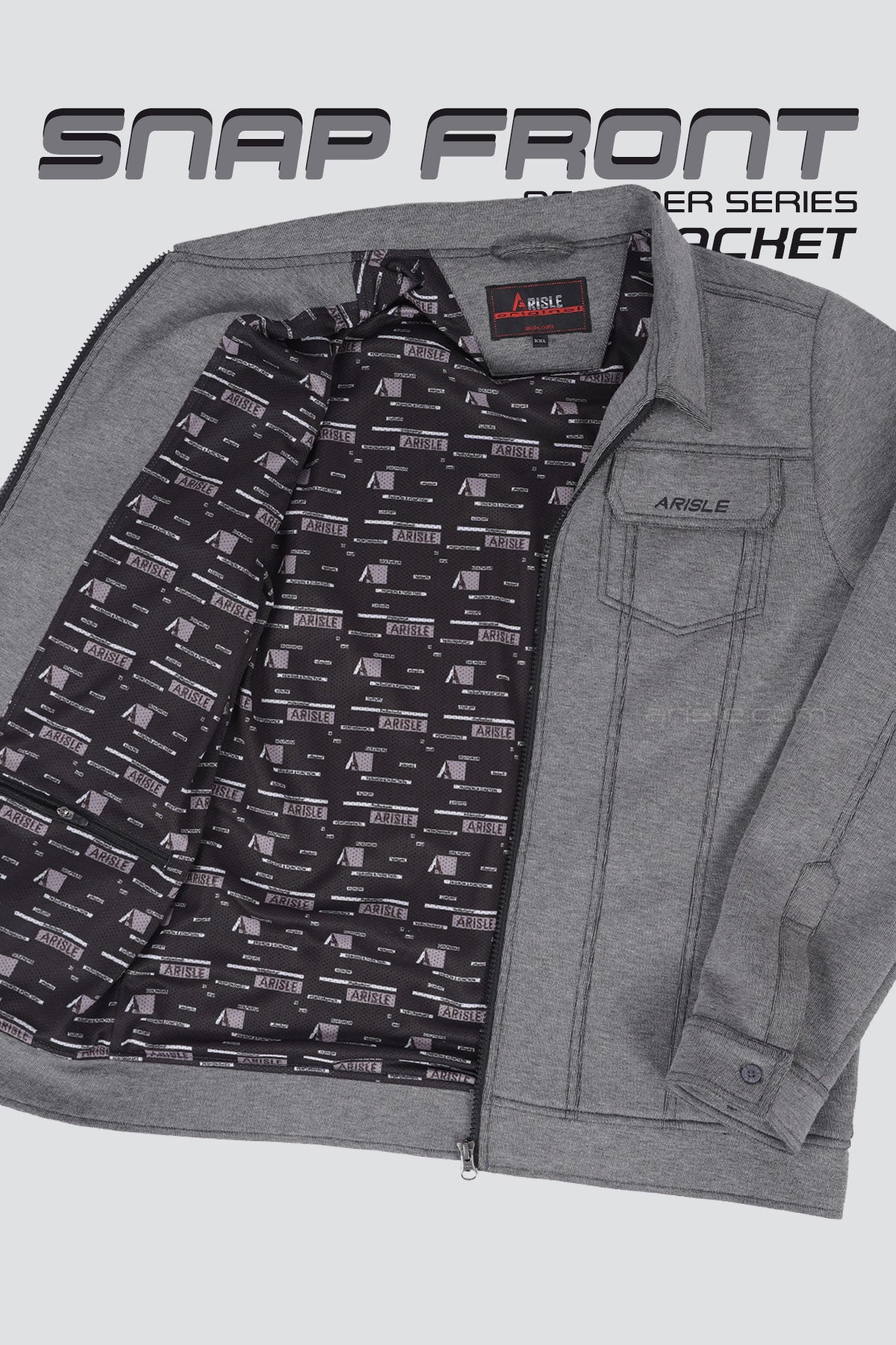 ARISLE DS Space-Grey Golf Jacket