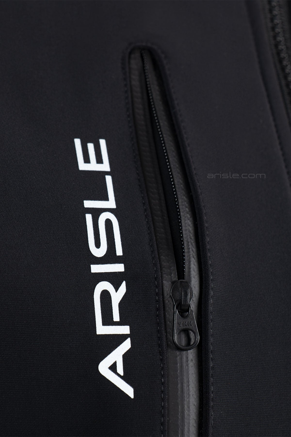 ARISLE Futuristic Sharkskin Titan Black Golf Gilet