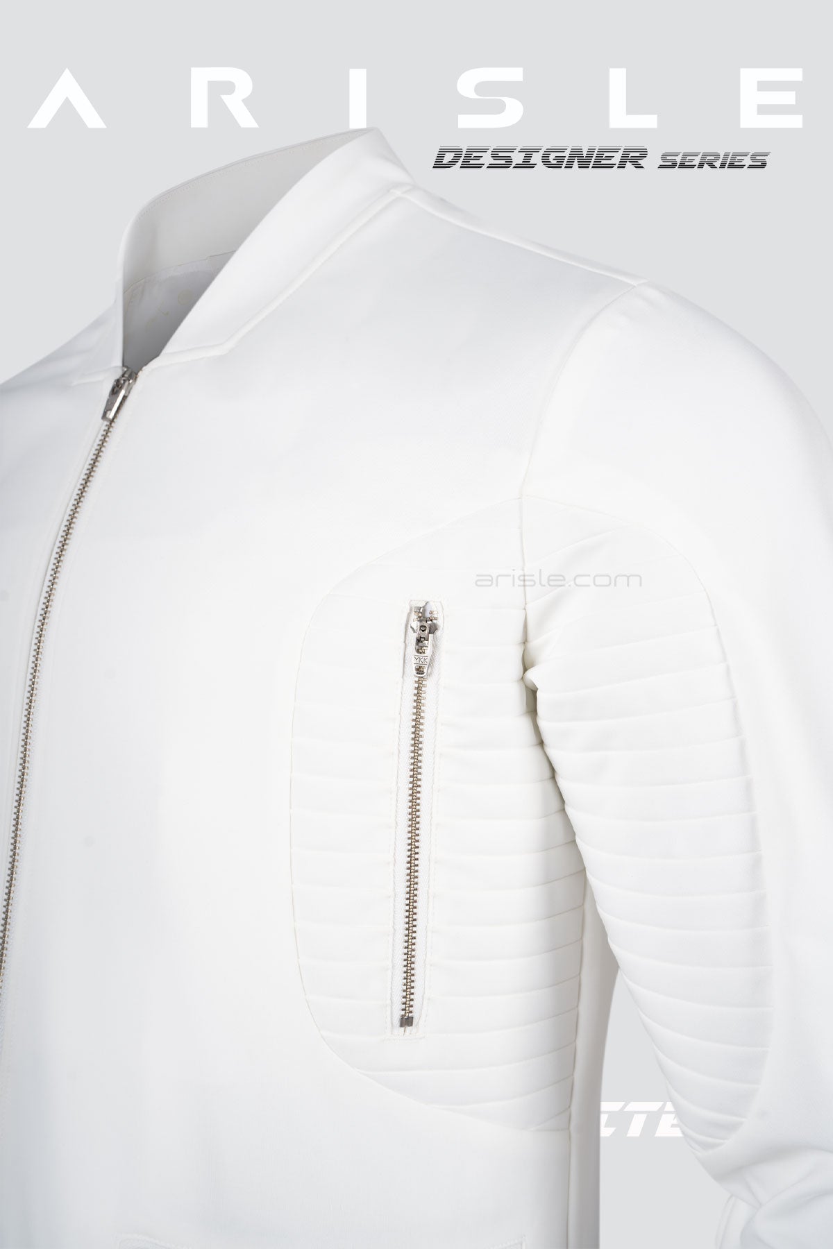 ARISLE DS Phantom White Golf Jacket