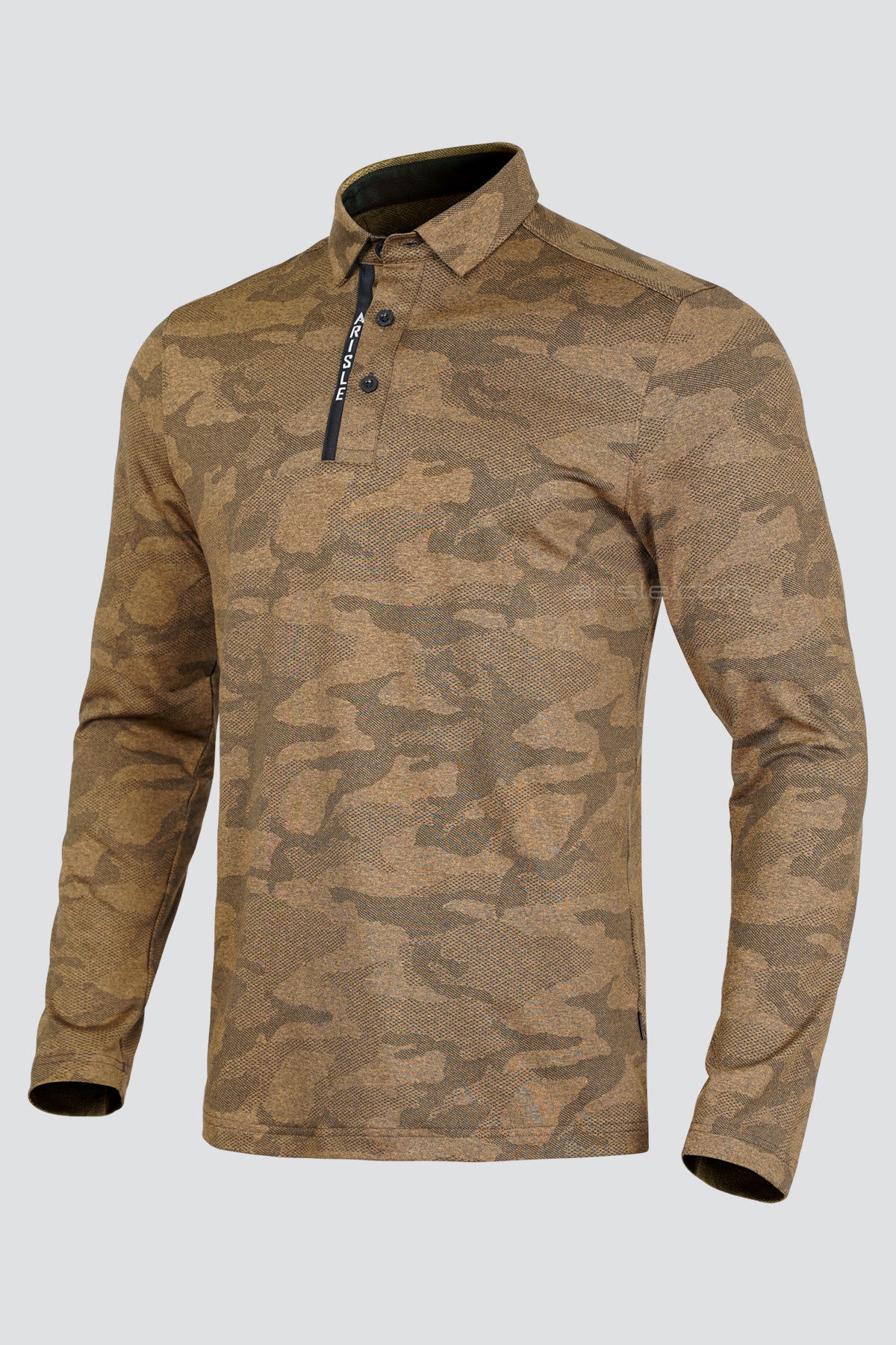 ARISLE LS Jaguard Golden Golf Polo