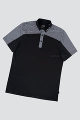 ARISLE Pro-Golfer Black Carbon Golf Polo