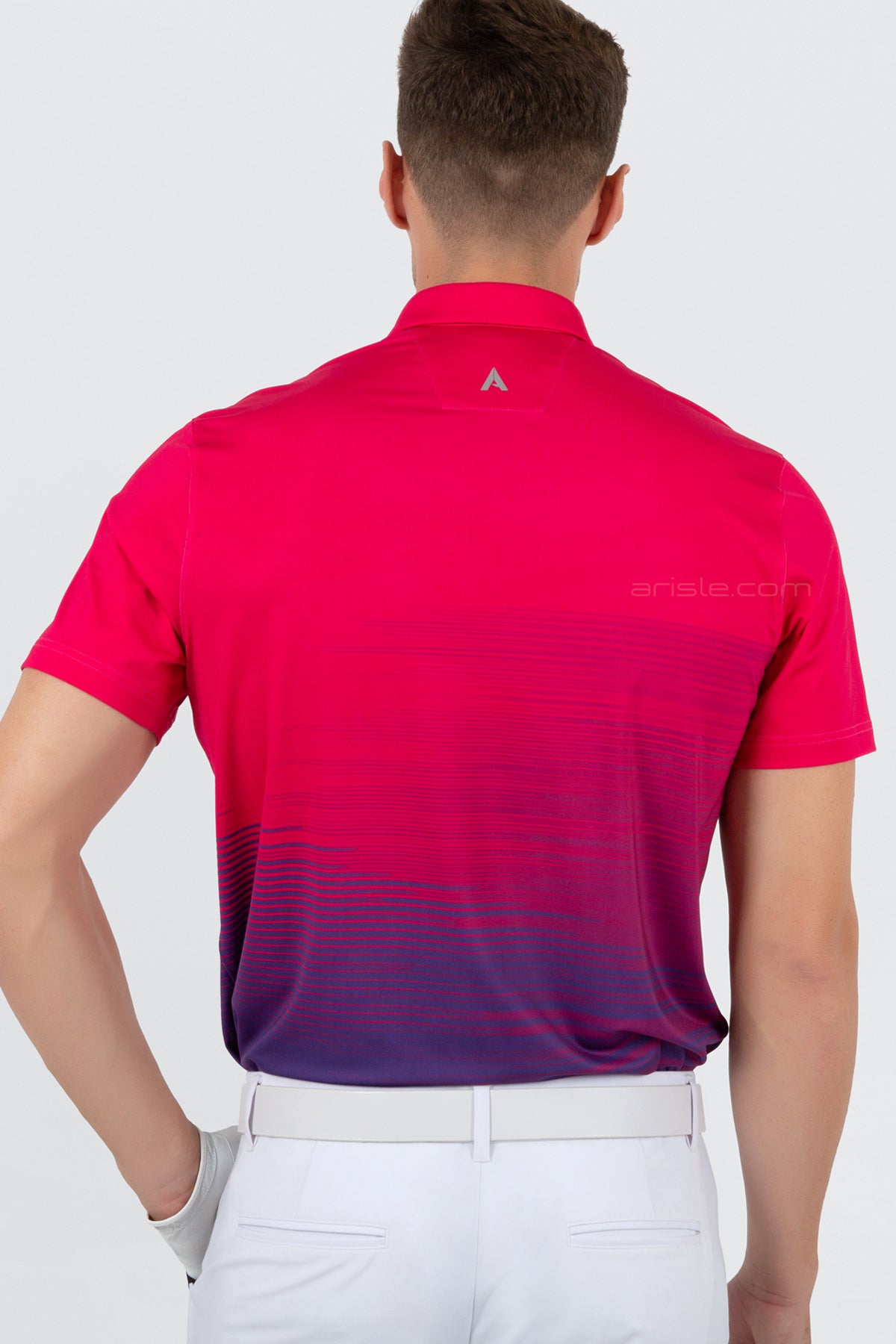 ARISLE Pro-Golfer Royal Fuchsia Golf Polo