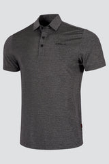 ARISLE A-CLASS Platinum Stripe Ash Grey Golf Polo