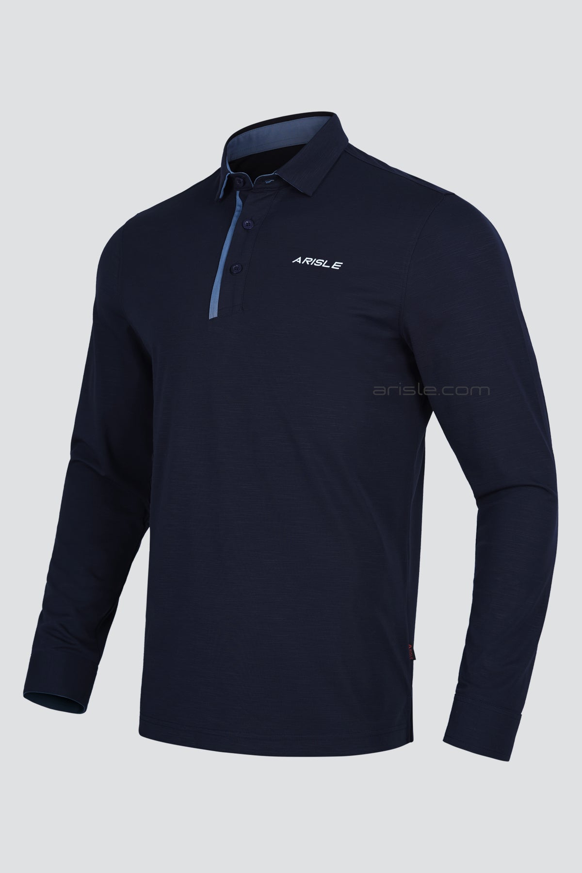 ARISLE LS COTFLEX Dark-Navy Golf Polo