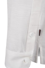 ARISLE LS COTFLEX Diamond-White Golf Polo