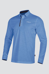 ARISLE LS COTFLEX Sky-Blue Golf Polo