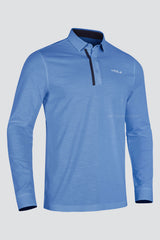 ARISLE LS COTFLEX Sky-Blue Golf Polo
