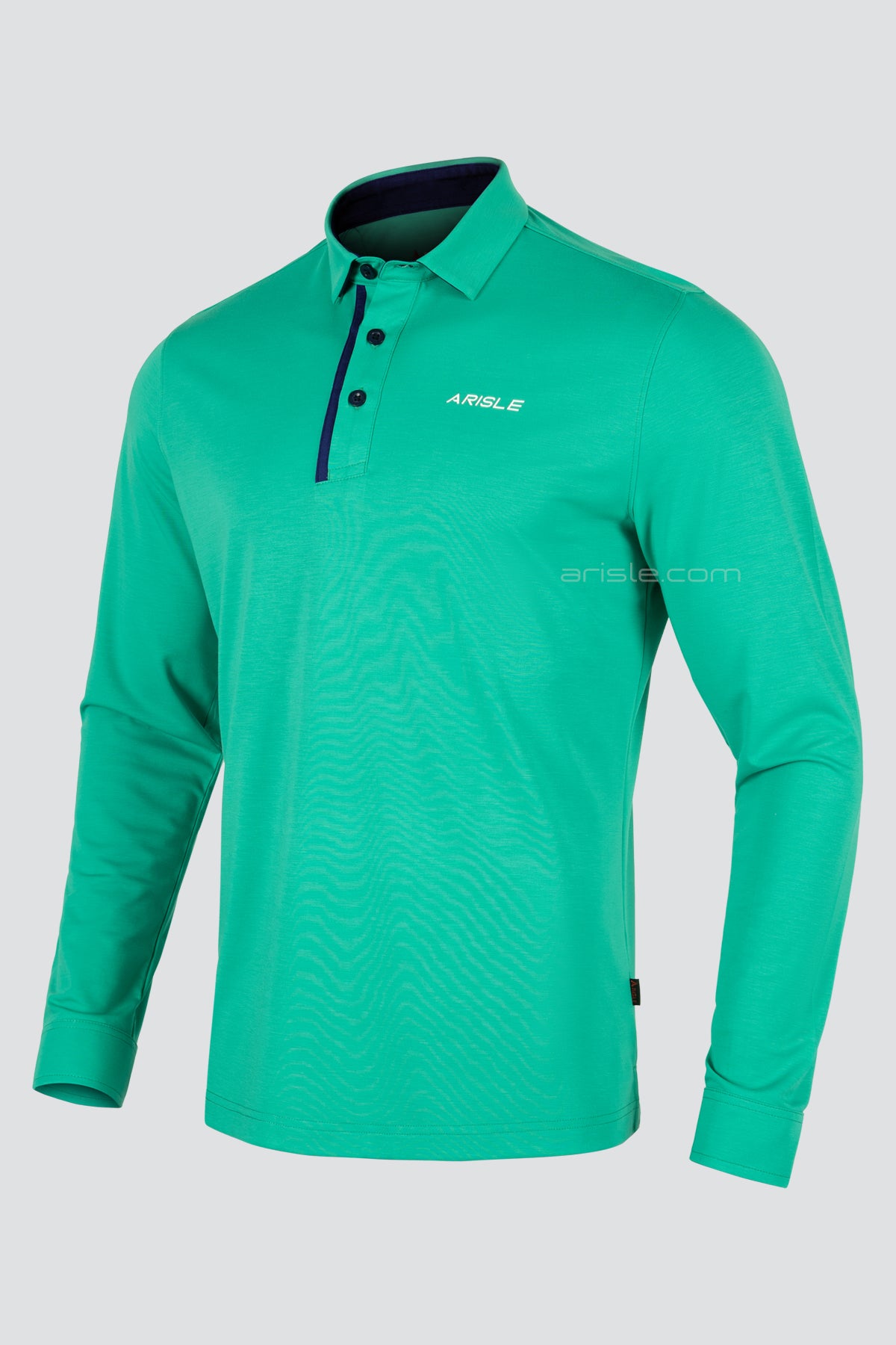 ARISLE LS COTFLEX Emerald Green Golf Polo