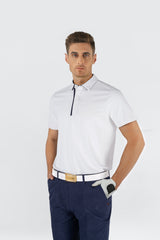 ARISLE COTFLEX Diamond White Golf Polo