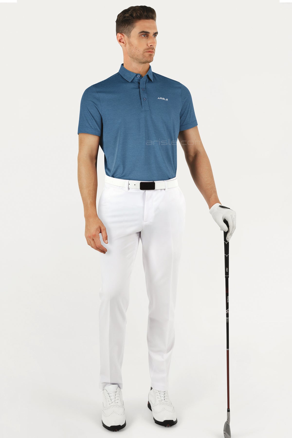 ARISLE A-CLASS FirmStretch Majestic Blue Golf Polo