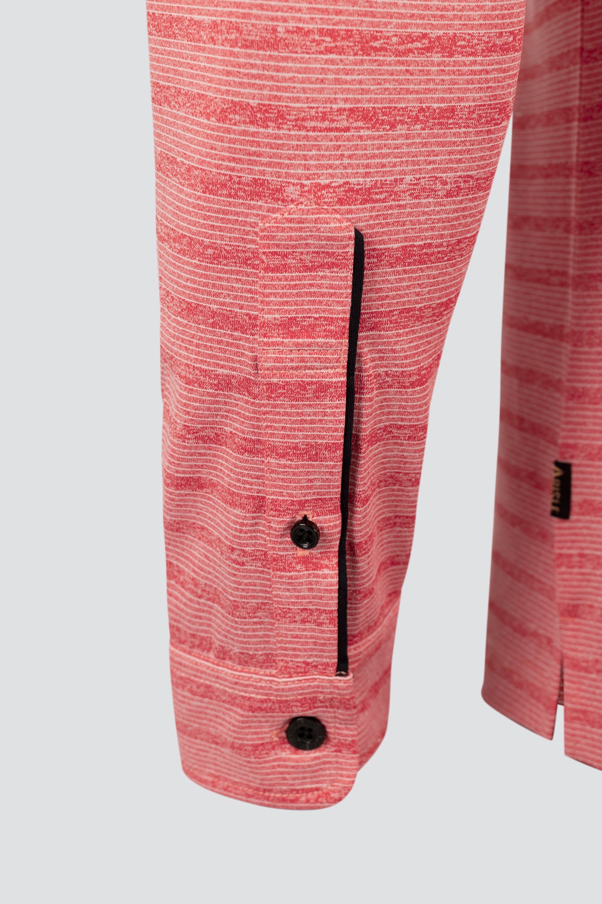 ARISLE Classy LS Coral Red Golf Polo