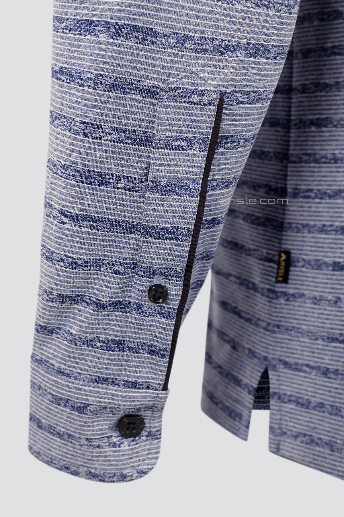 ARISLE Classy LS Smoke Blue Golf Polo