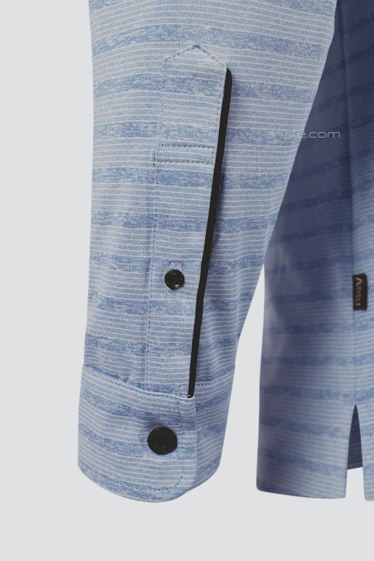 ARISLE Classy LS Ice Blue Golf Polo