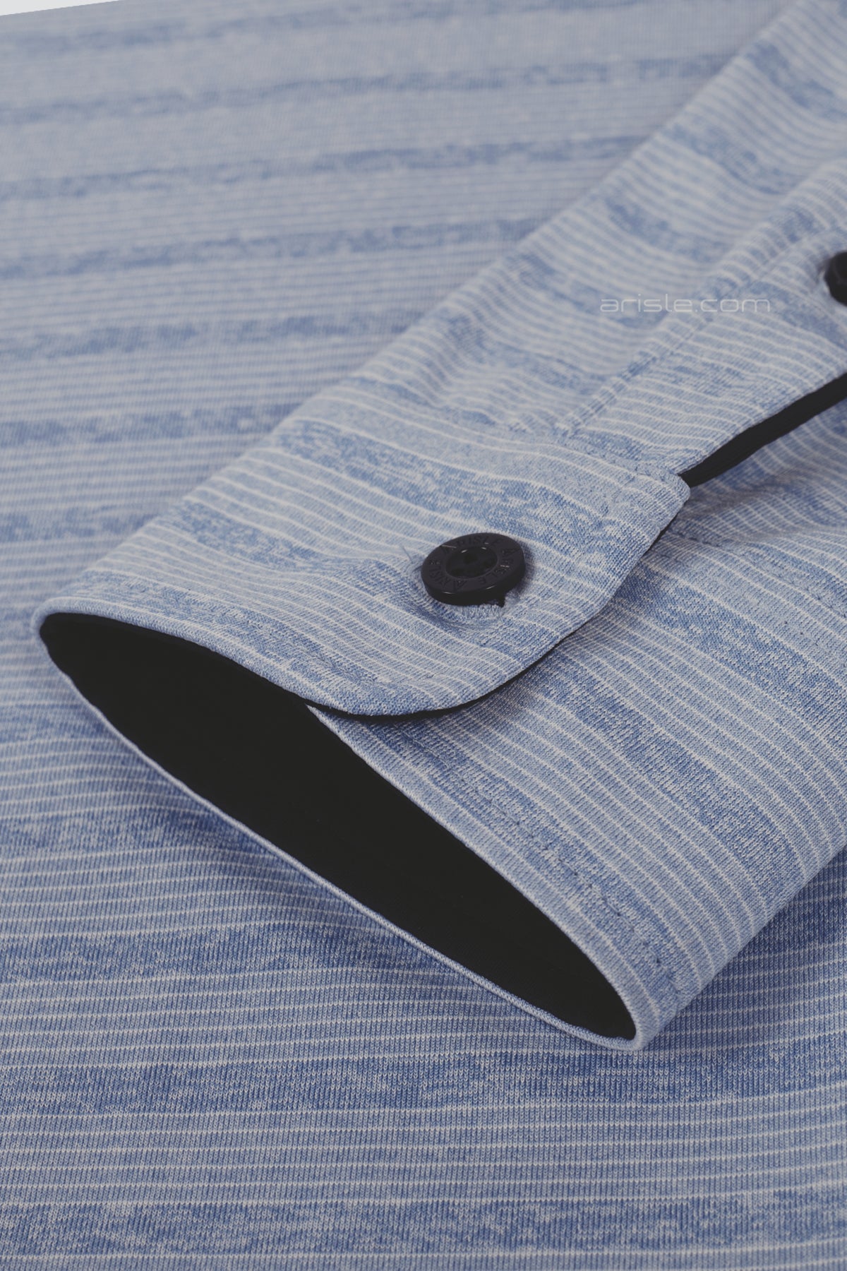ARISLE Classy LS Ice Blue Golf Polo