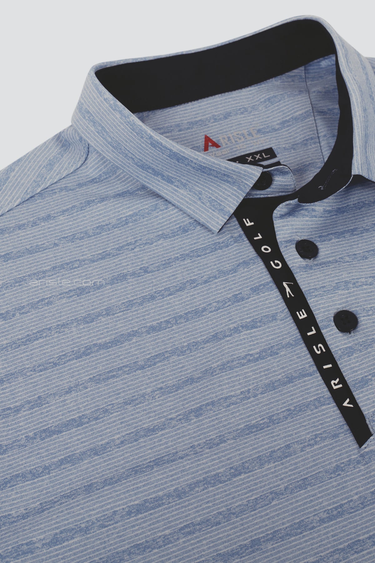 ARISLE Classy LS Ice Blue Golf Polo