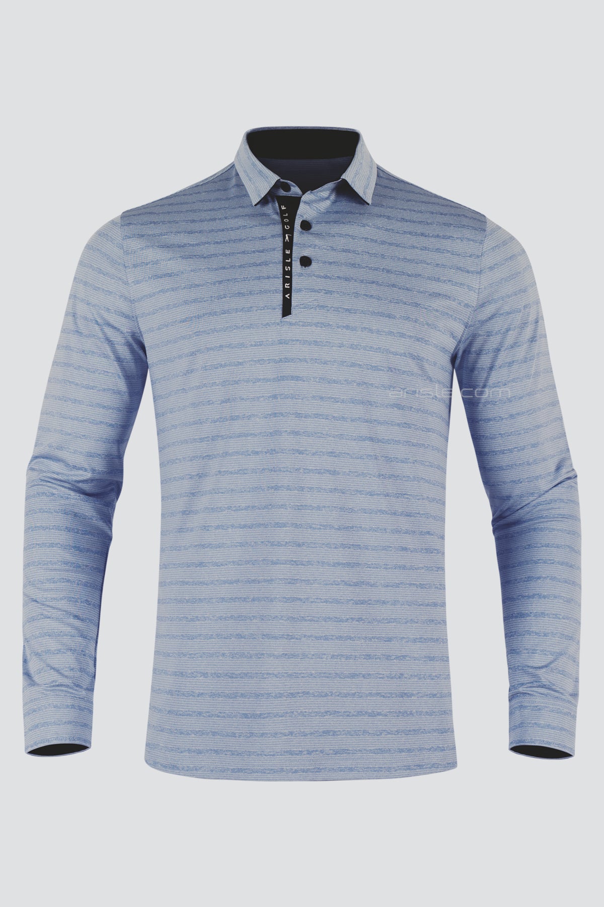 ARISLE Classy LS Ice Blue Golf Polo