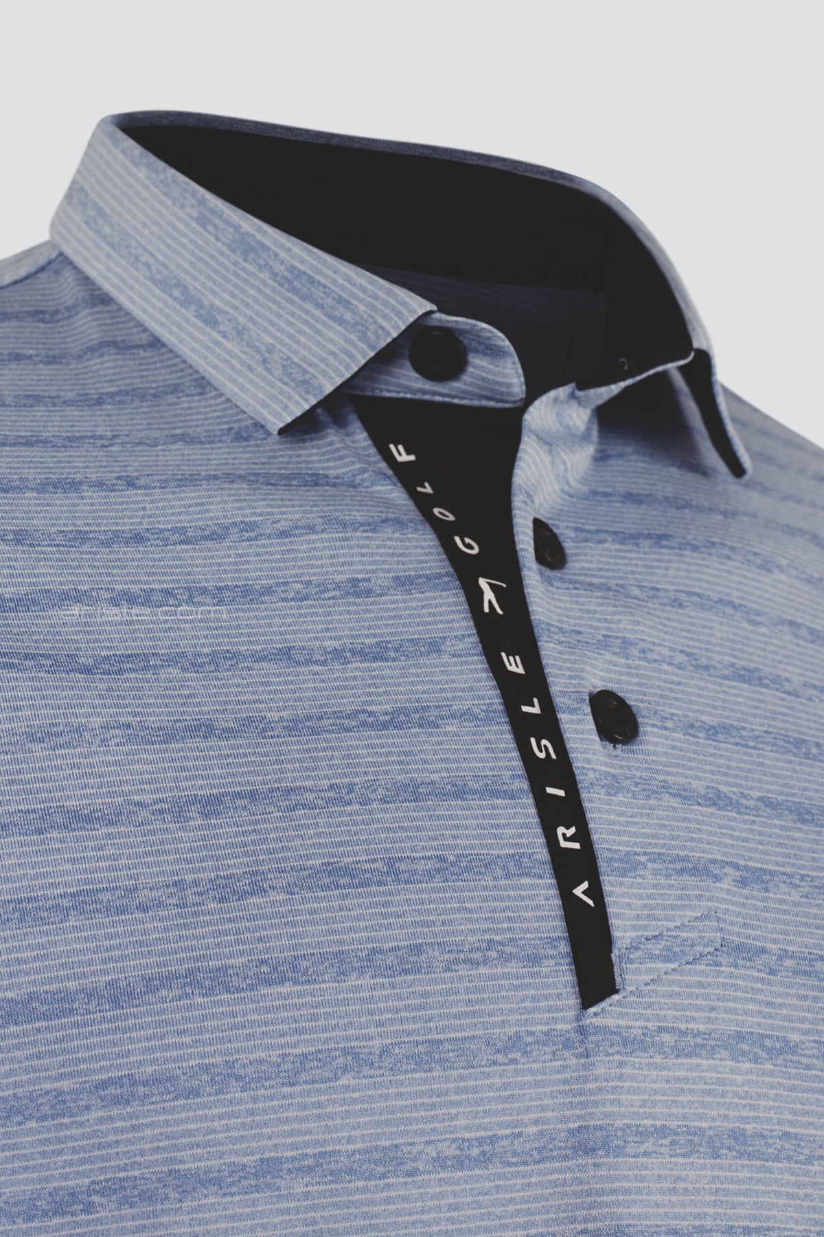ARISLE Classy LS Ice Blue Golf Polo