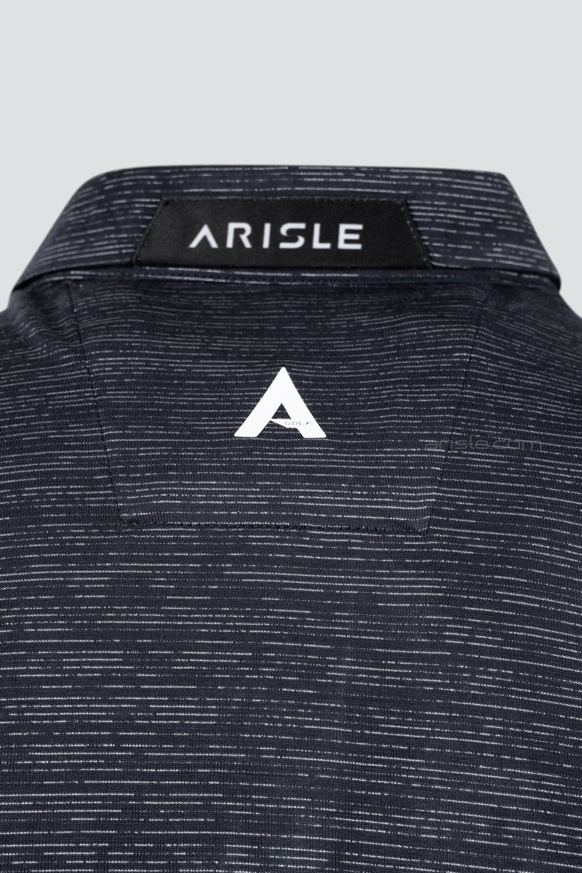 ARISLE Metalic Navy Golf Polo