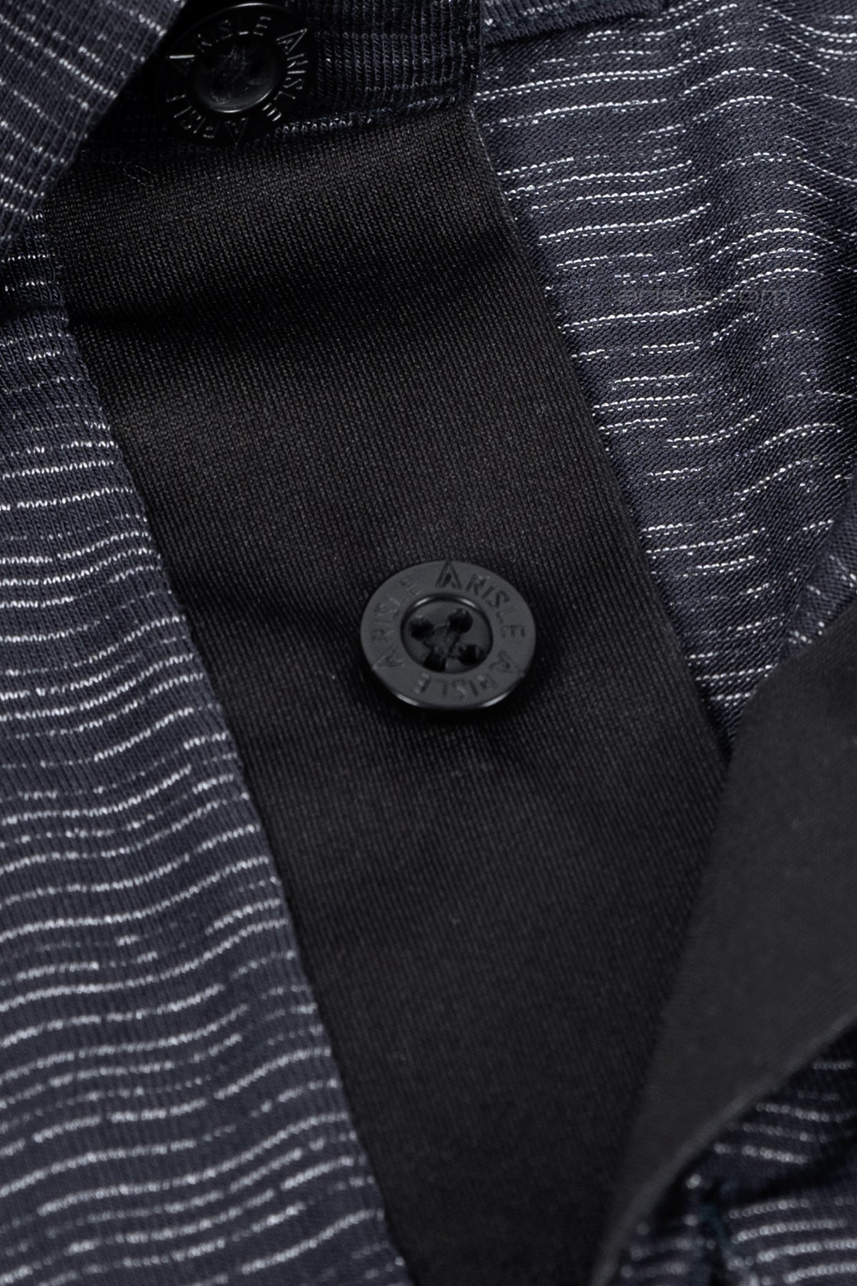ARISLE Metalic Navy Golf Polo