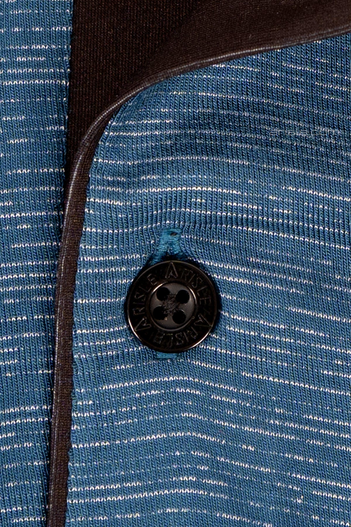 ARISLE Metalic Blue Golf Polo