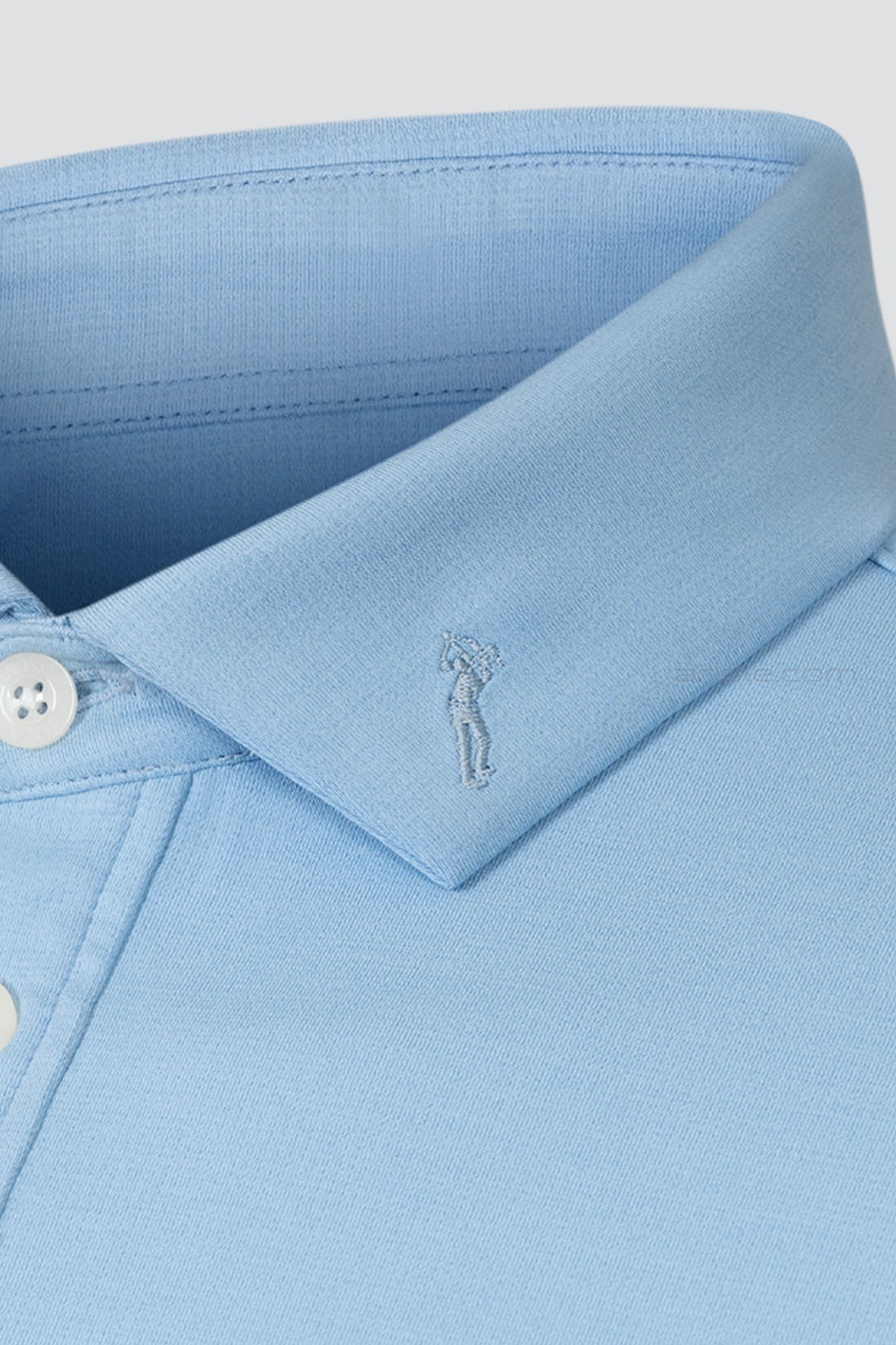 ARISLE LS Bossman Fall - Swiss Blue Golf Polo