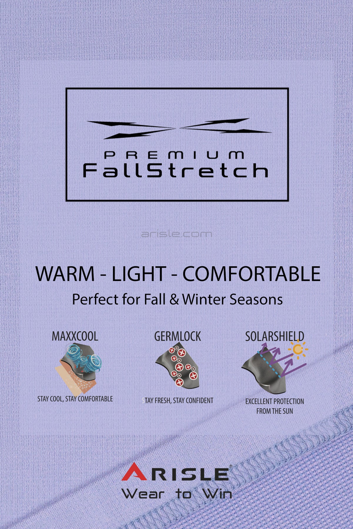 ARISLE LS Bossman Fall - Swiss Iris Golf Polo