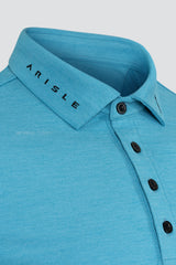 ARISLE LS Bossman Fall - Lake Blue Golf Polo