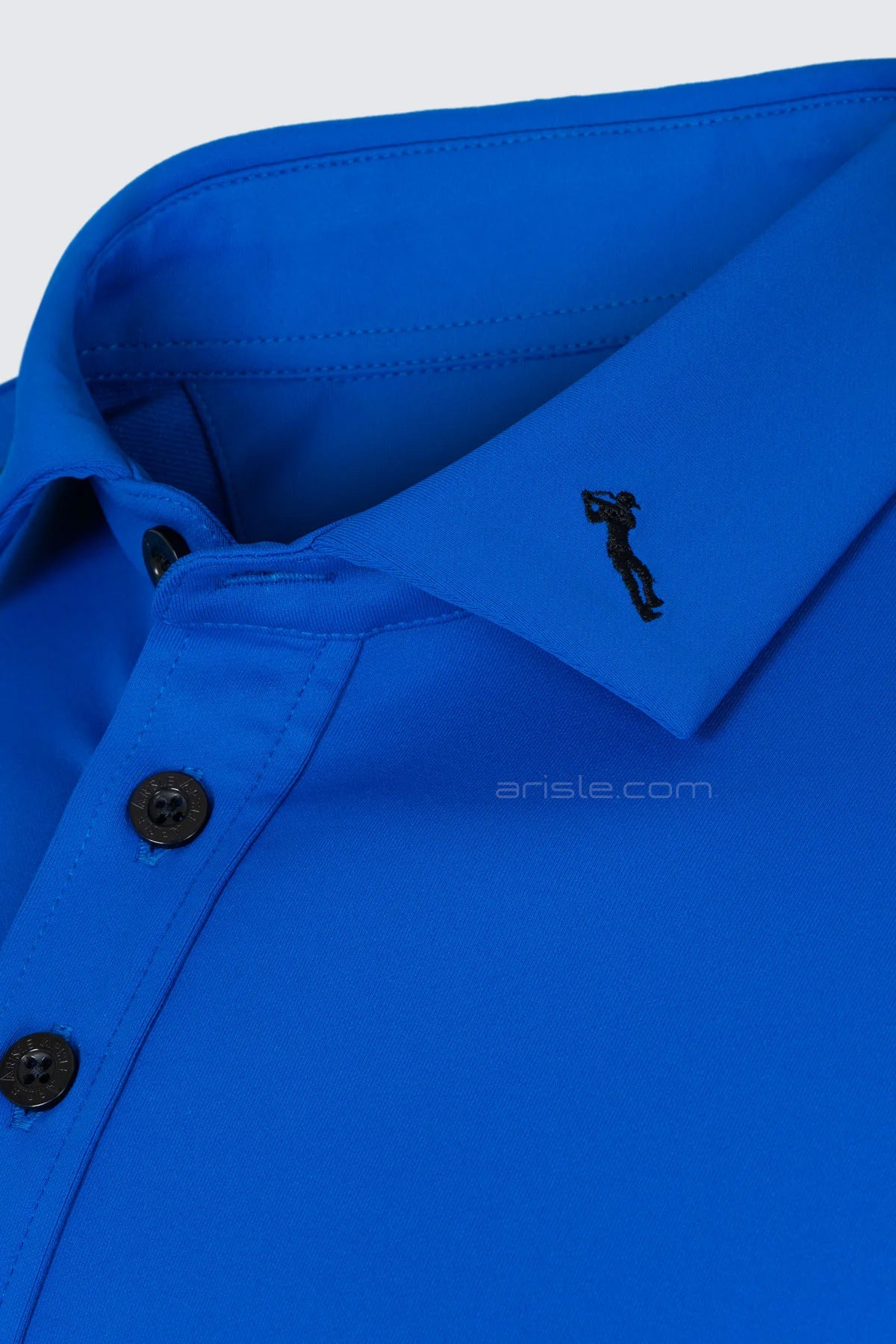ARISLE LS Cobalt Blue Golf Polo