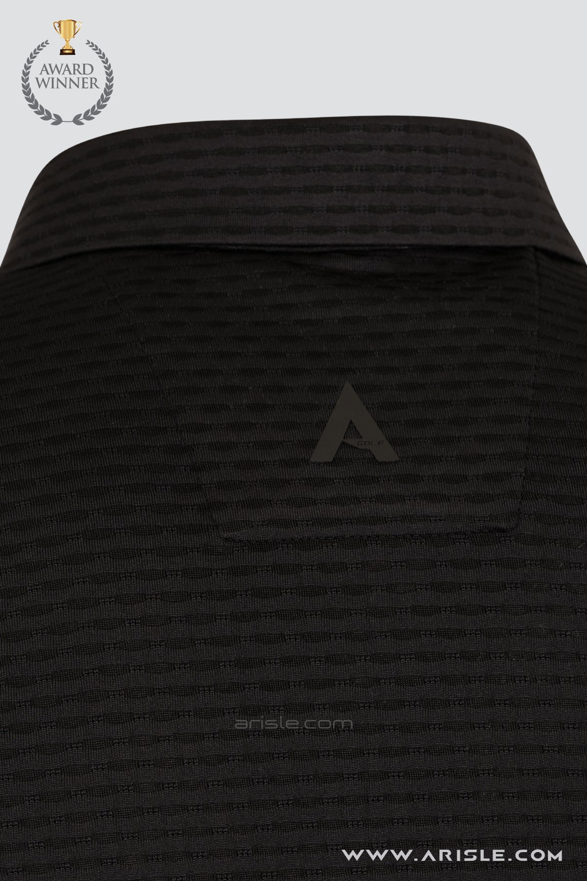 ARISLE Falcon Black Golf Polo
