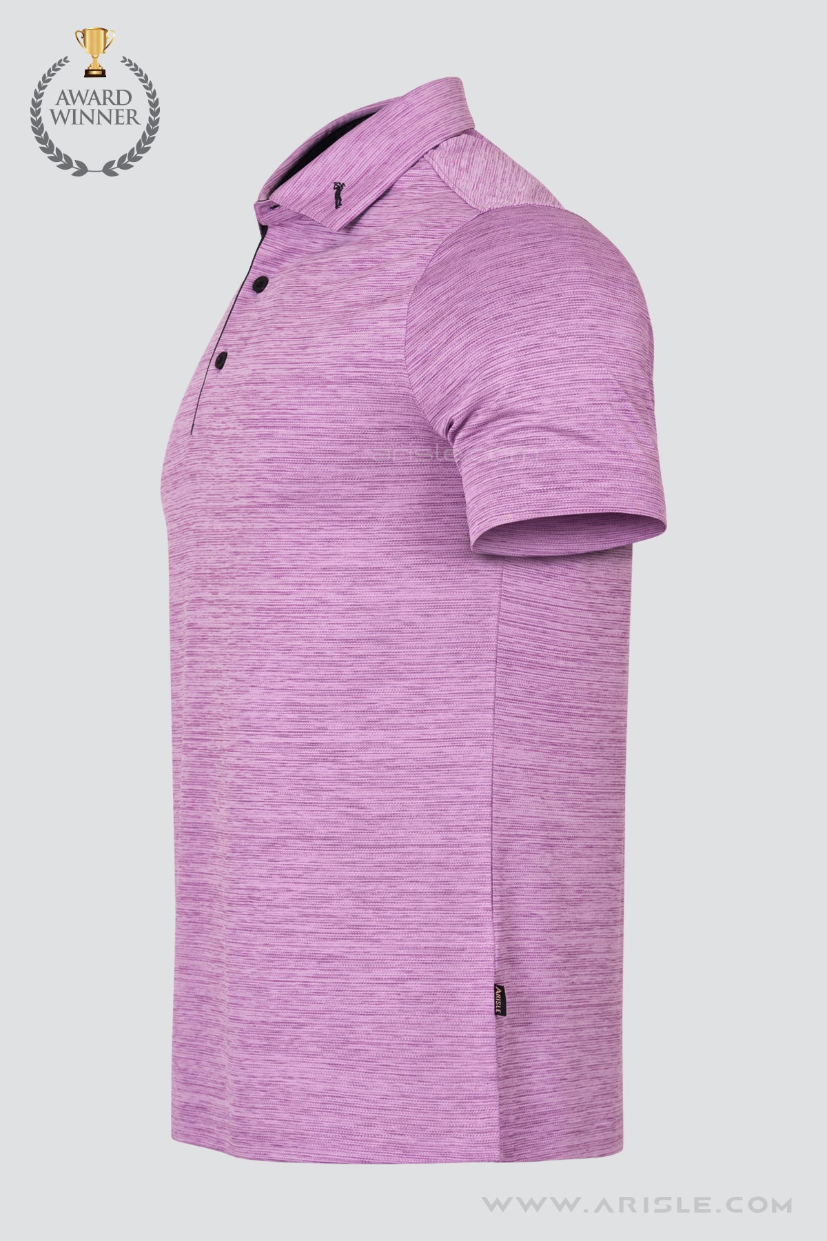 ARISLE Electric Wave Purple Golf Polo