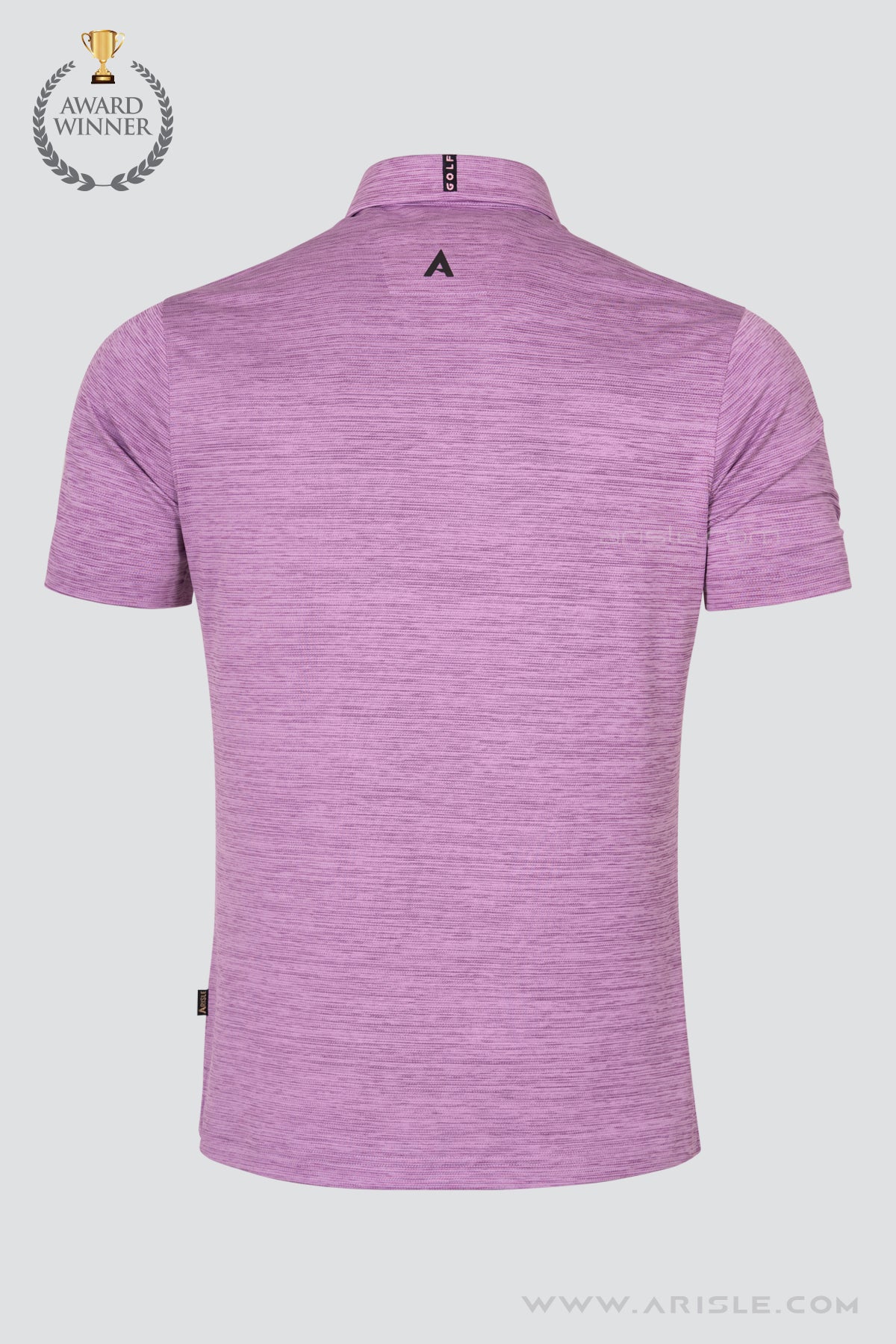 ARISLE Electric Wave Purple Golf Polo