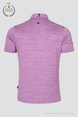 ARISLE Electric Wave Purple Golf Polo