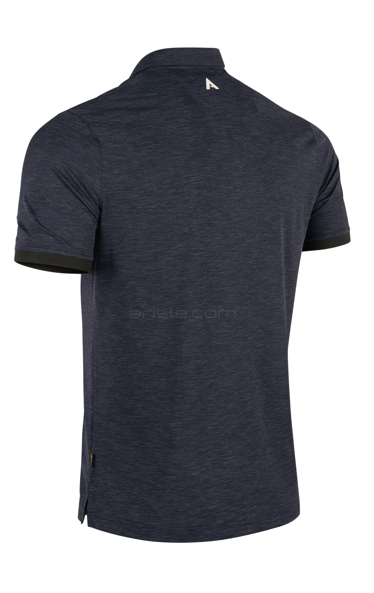 ARISLE Airstretch Smog Black Golf Polo