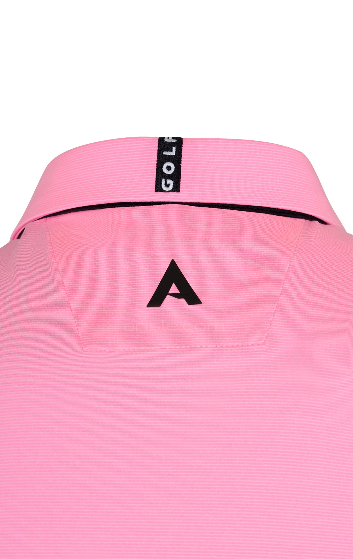 ARISLE Bright Pink Mini Stripe Polo Shirt