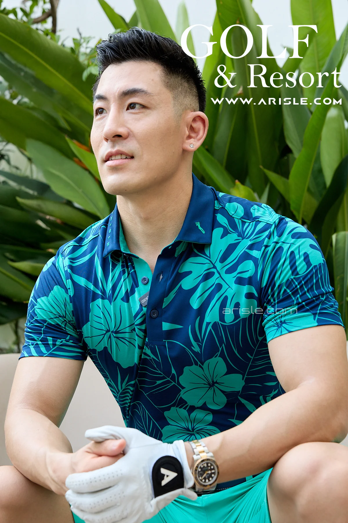 ARISLE Golf & Resort Blue Palm Polo