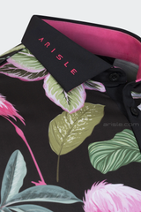 [Signature Design]- ARISLE Golf & Lifestyle Tropical Flamingo Polo