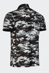 [Signature Design]- ARISLE Golf & Lifestyle Black Grey New Camo Polo
