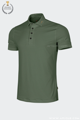 ARISLE Comstretch Forest Green Polo