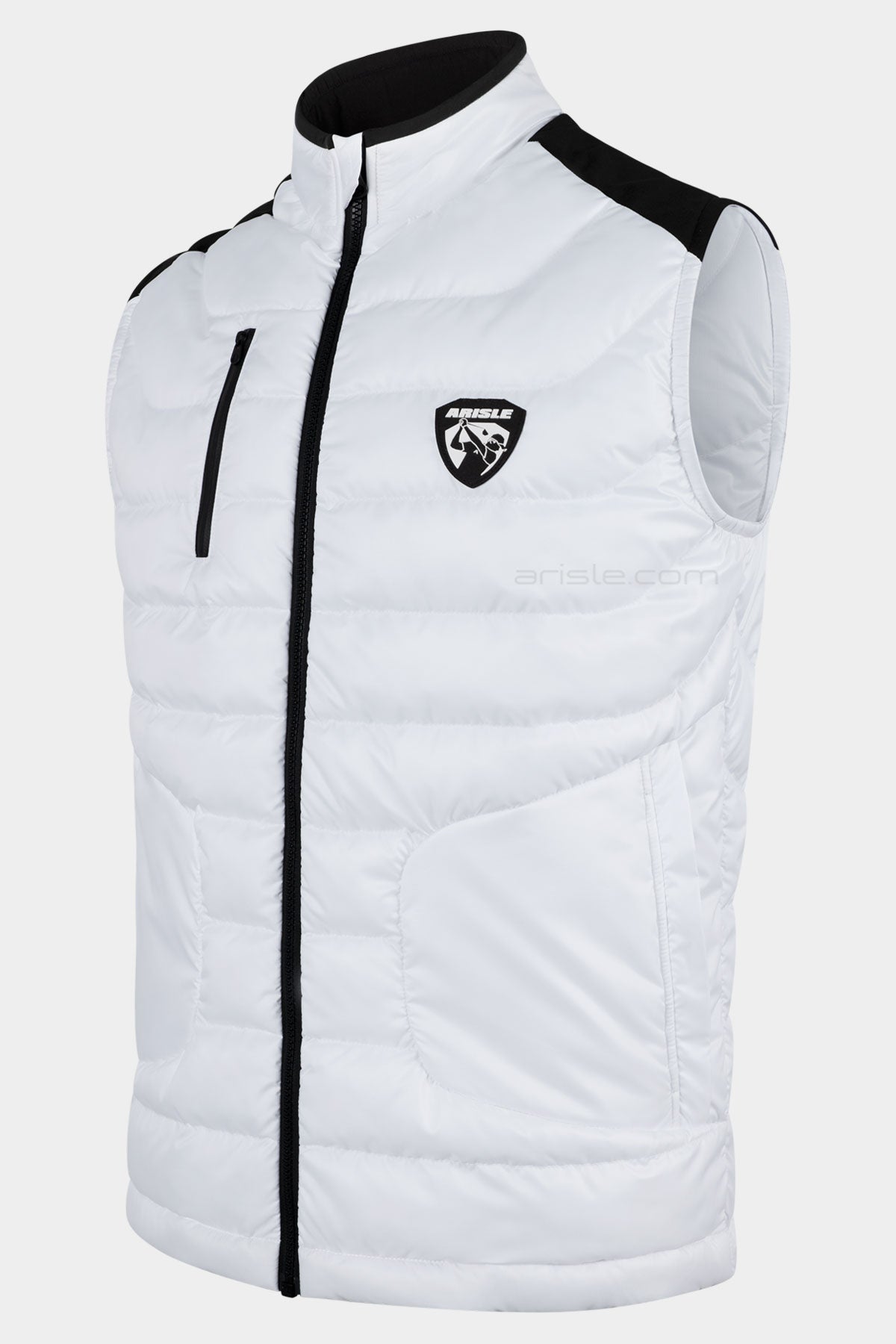ARISLE Hybrid Diamond White Golf Gilet