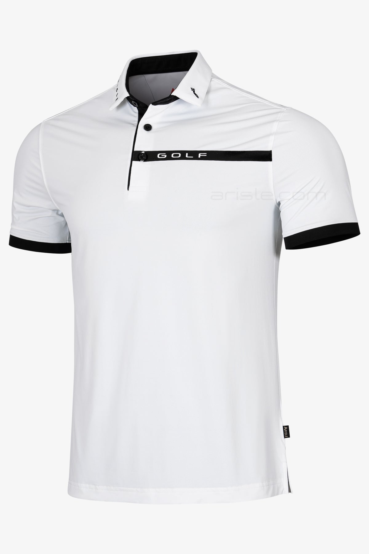 ARISLE Pro-Golfer Ice White Golf Polo