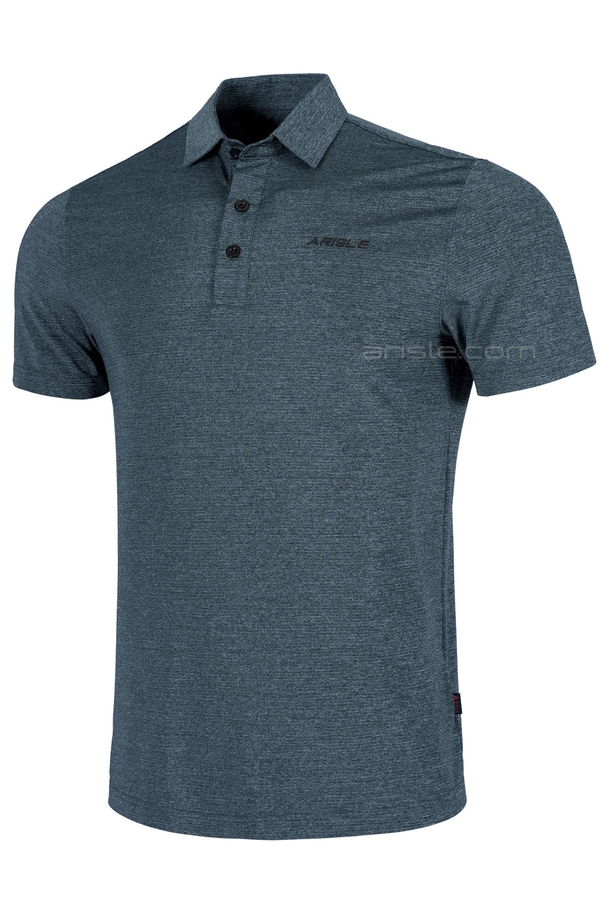 ARISLE A-CLASS Platinum Stripe Ash Blue Golf Polo