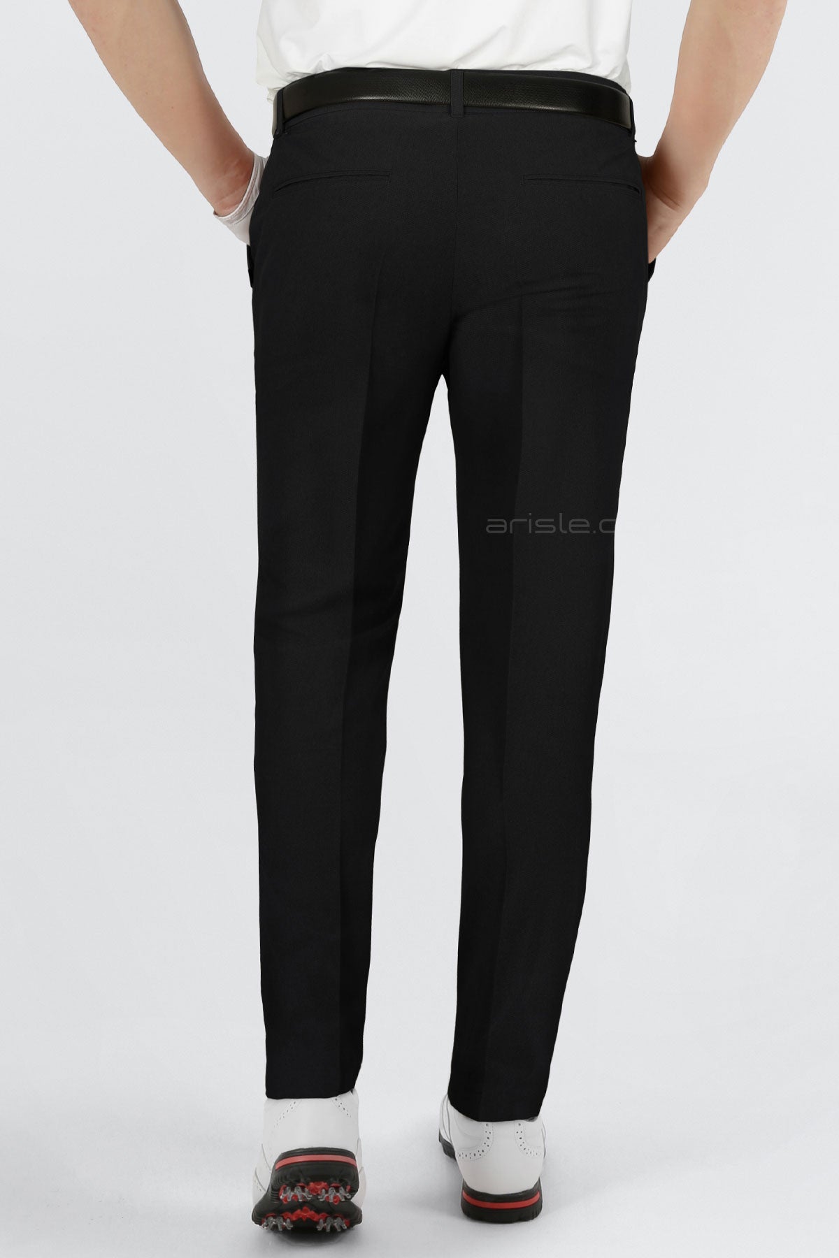 Arisle Diamond Chip Black Golf Pants