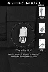 Arisle Diamond Chip Black Golf Pants
