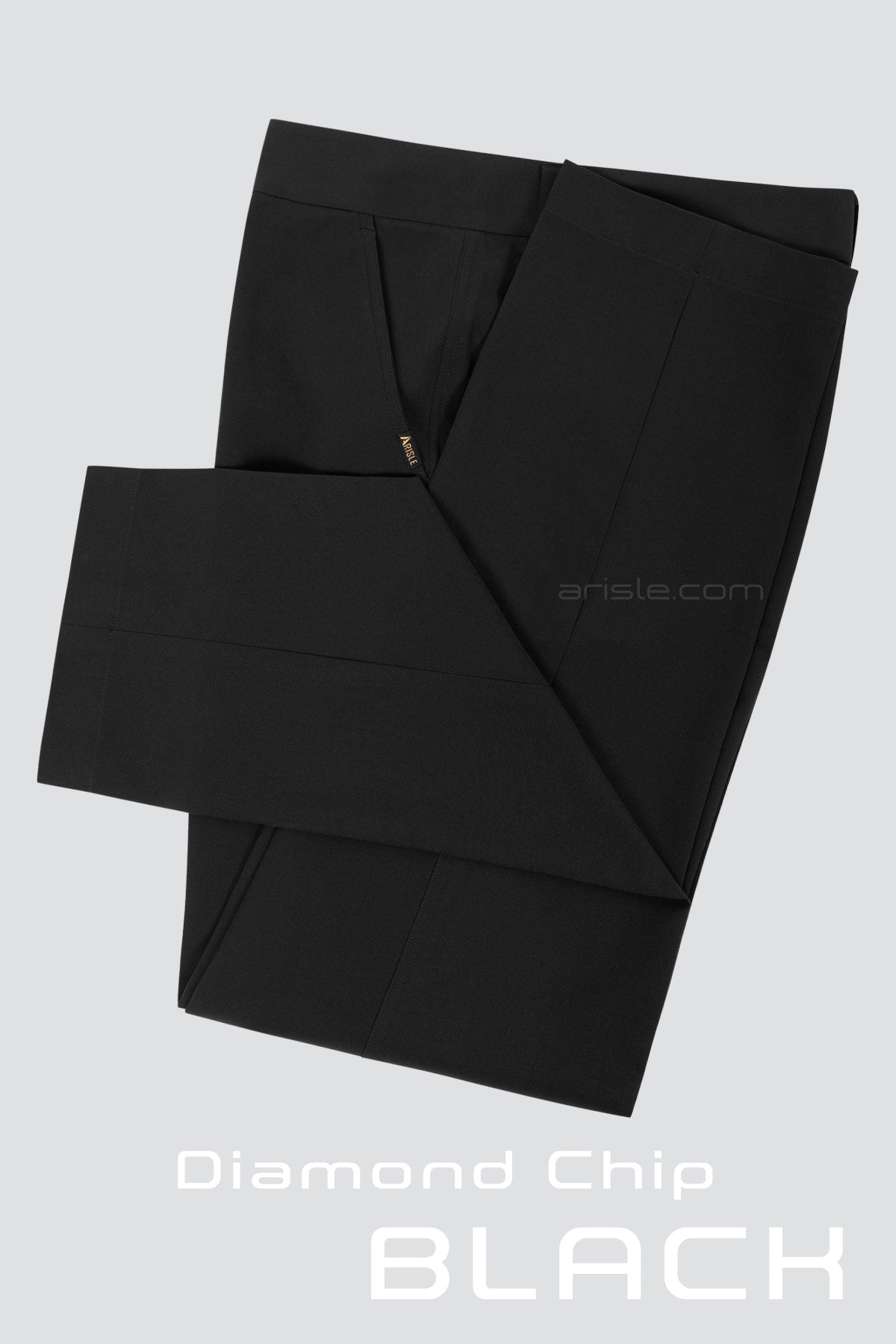 Arisle Diamond Chip Black Golf Pants